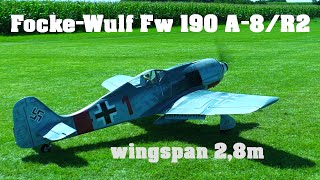 Focke-Wulf Fw 190 | 2,8m giant scale RC airplane | 4K | Holesov