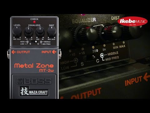 Ikebe Musical Instruments MT-2W Metal Zone [BOSS WAZA CRAFT] - YouTube