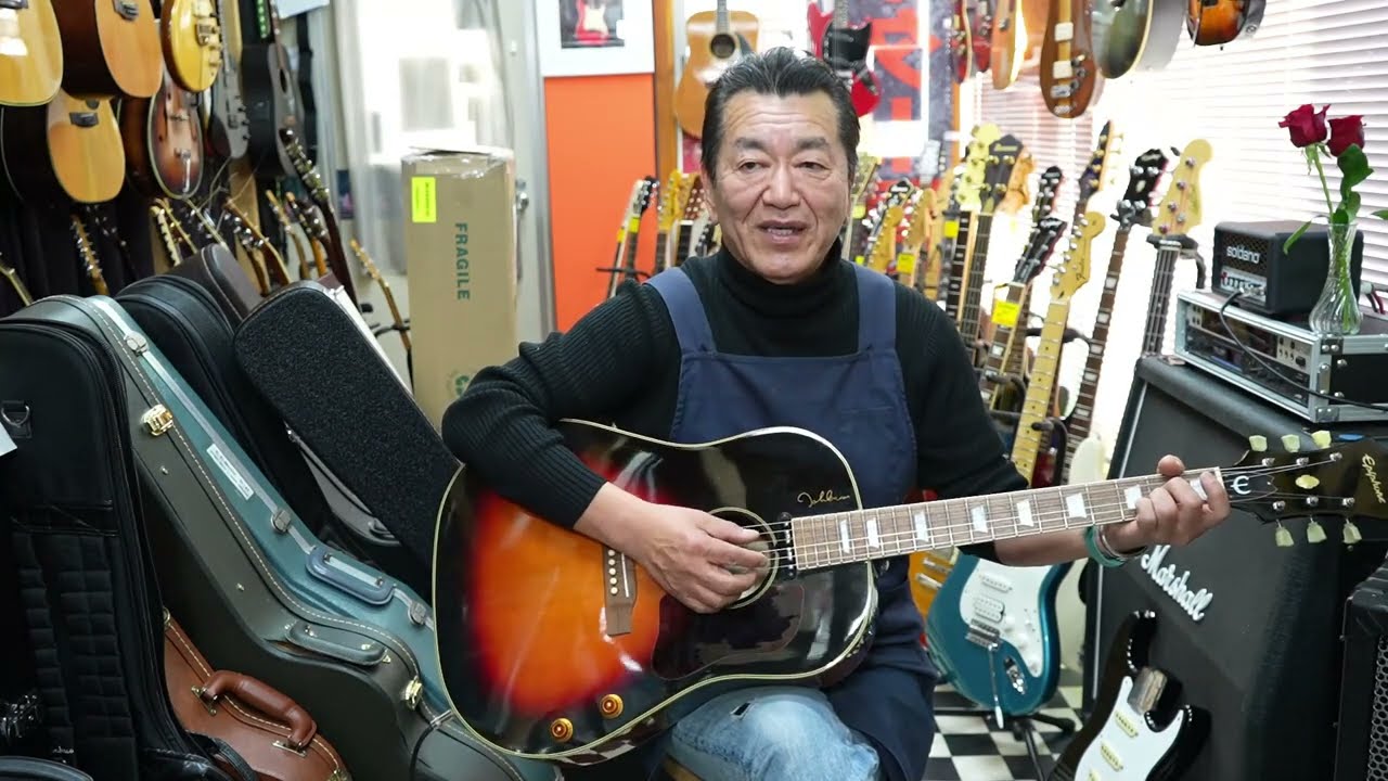 Epiphone EJ-160E ジョンレノン No338 - YouTube
