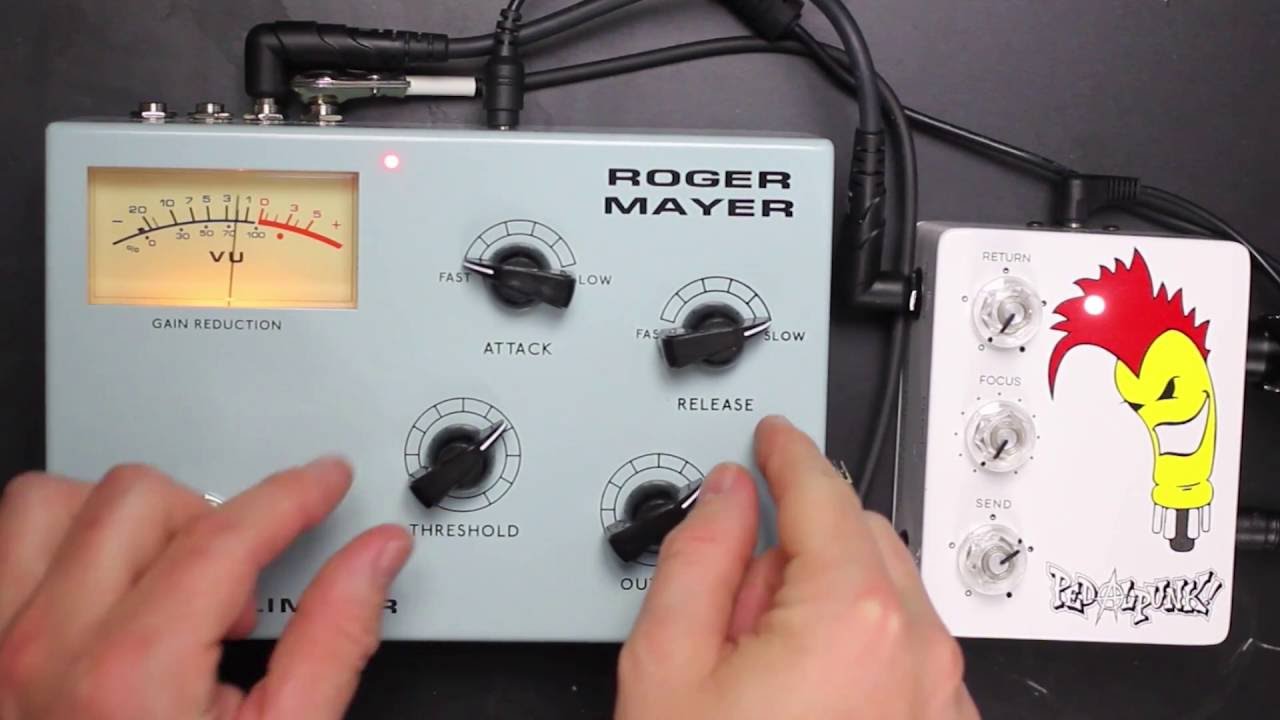 Roger Mayer - RM 58 Limiter Compressor with drums featuring