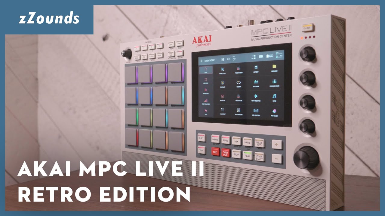 Akai MPC Live II Retro Edition | zZounds - YouTube