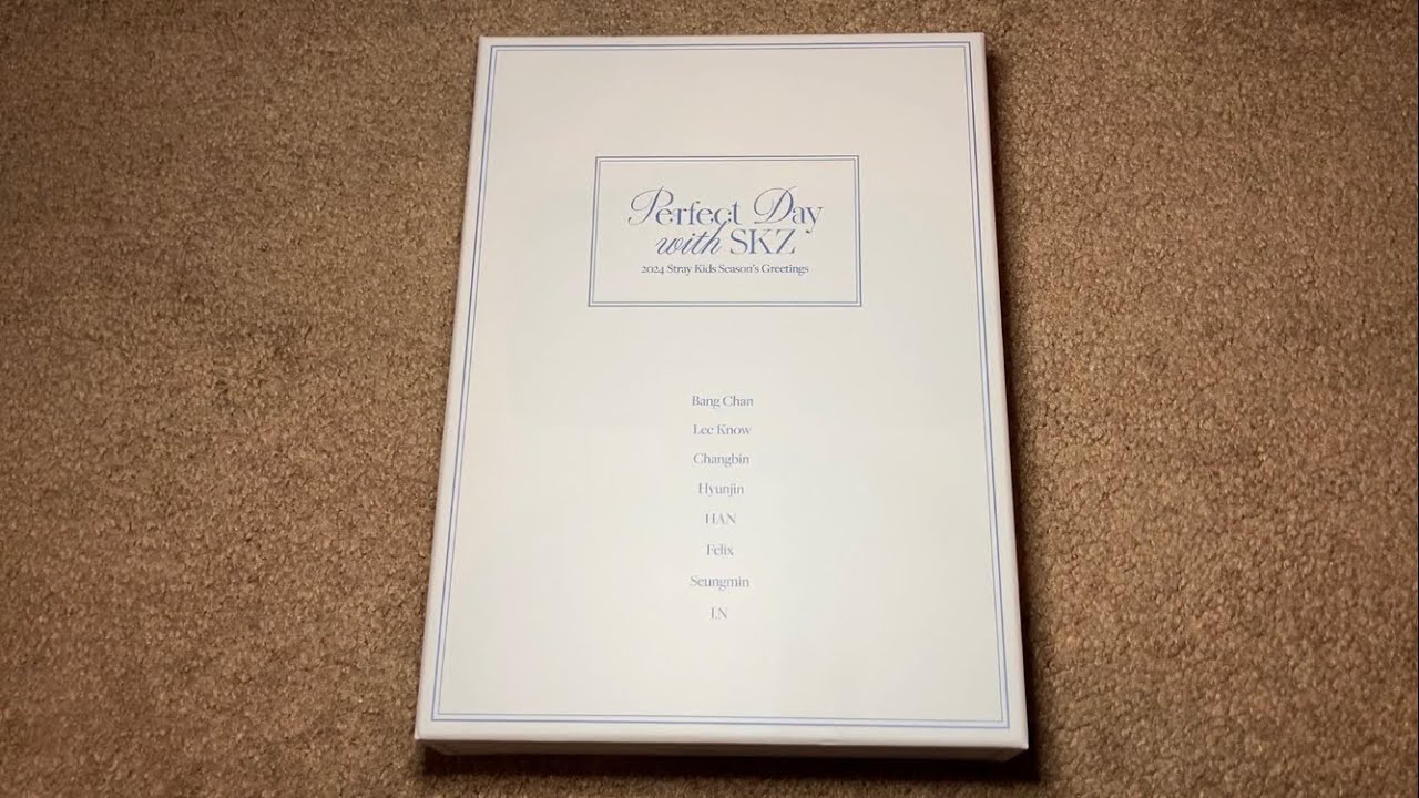 Stray Kids 2024 Season's Greetings Unboxing Perfect Day with SKZ