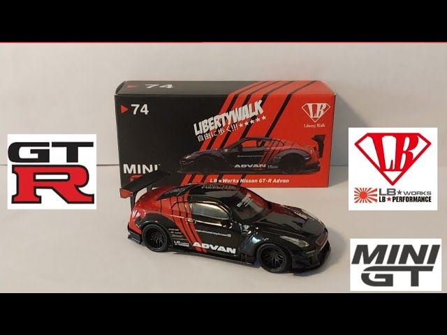 Unboxing Mini GT Japan Exclusive Advan LBWK GT-R R35 - YouTube