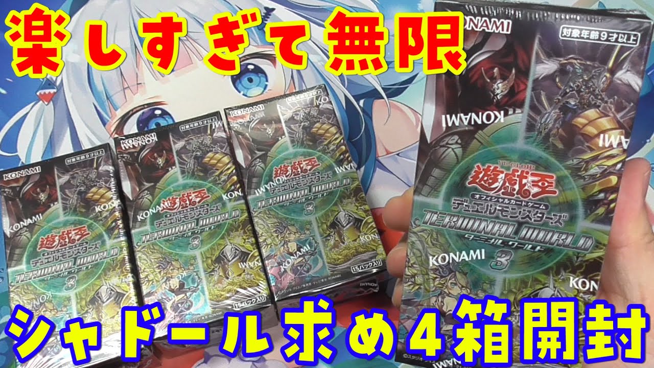 Yu-Gi-Oh!] So much fun! Unboxing 4 boxes of Terminal World 3