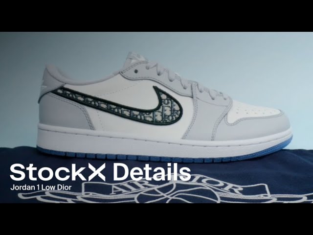 A Close Up Look at the Jordan 1 Low Dior | Details | StockX - YouTube