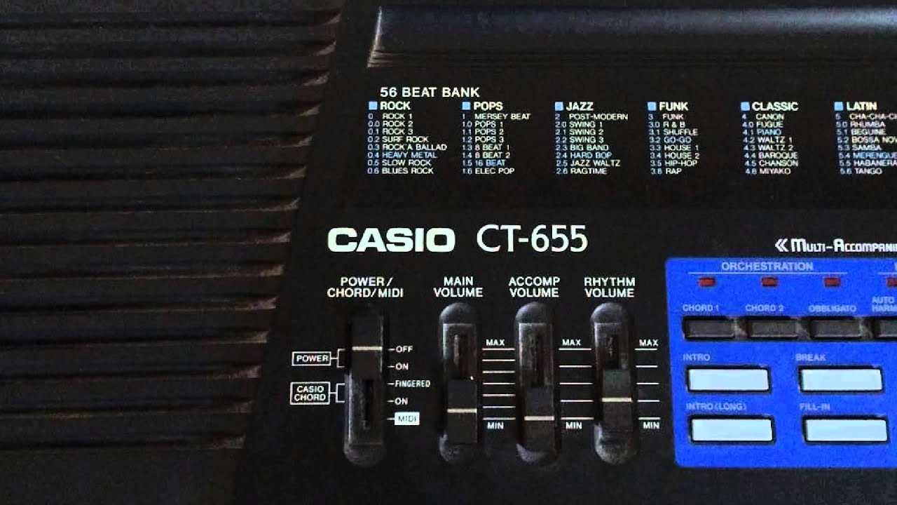 Casio Casiotone CT-655 | Sound Programming