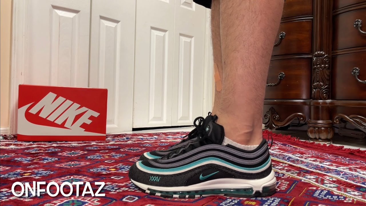 Nike Air Max 97 35th Anniversary Black Sport Turquoise - YouTube
