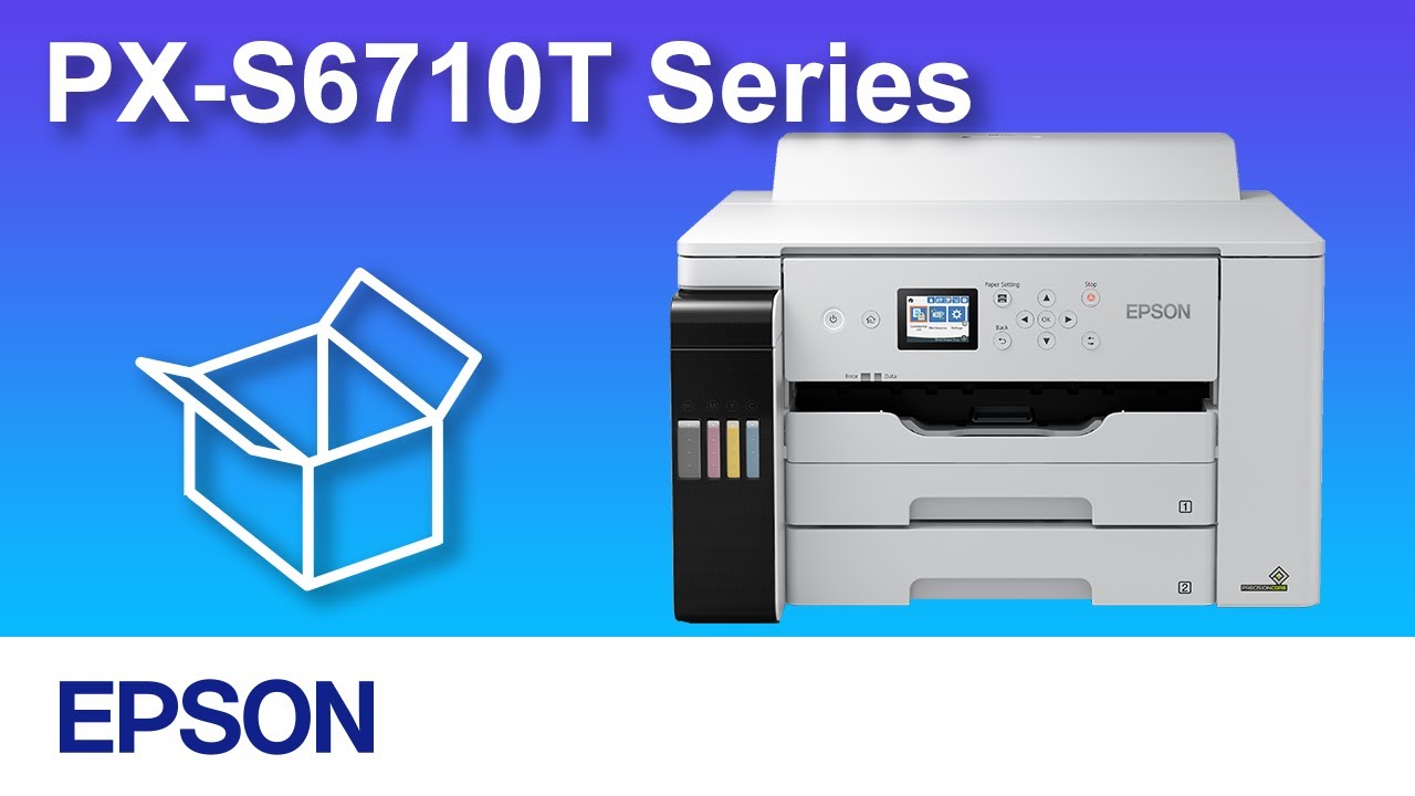 プリンターのセットアップ (エプソン PX-S6710T Series) NPD6613 - YouTube