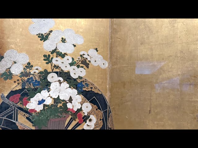 美術品鑑賞第620回【花車図屏風】筆者不詳‐東京国立博物館所蔵 - YouTube