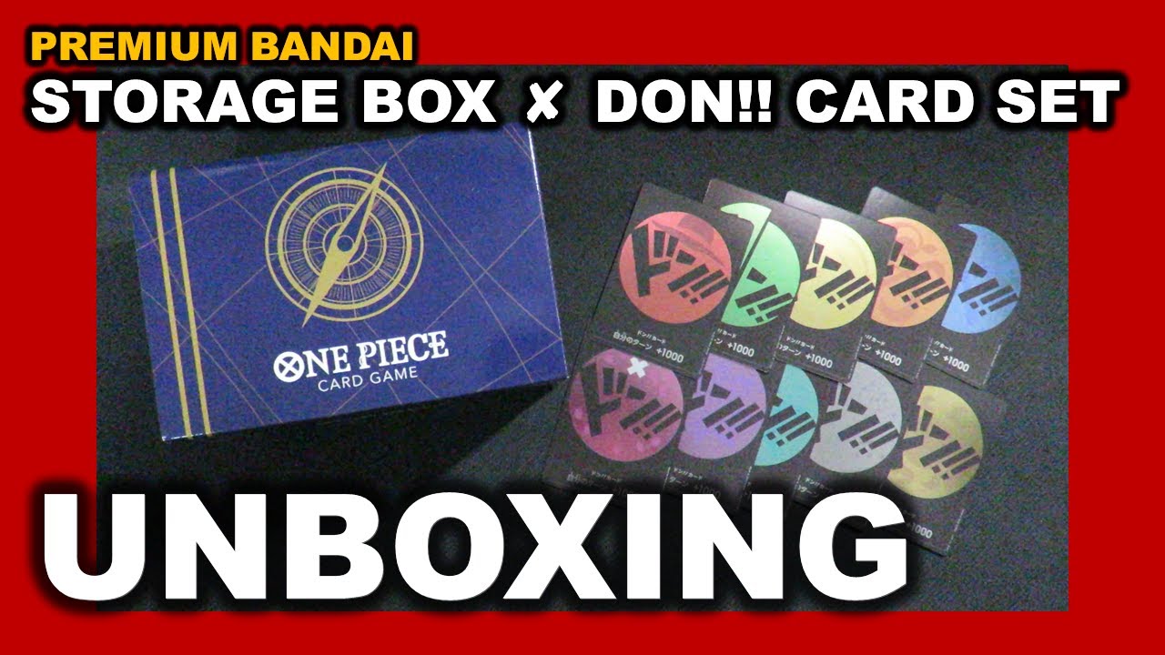 One Piece Card Game】Unboxing the Storage Box × DON!! Card Set