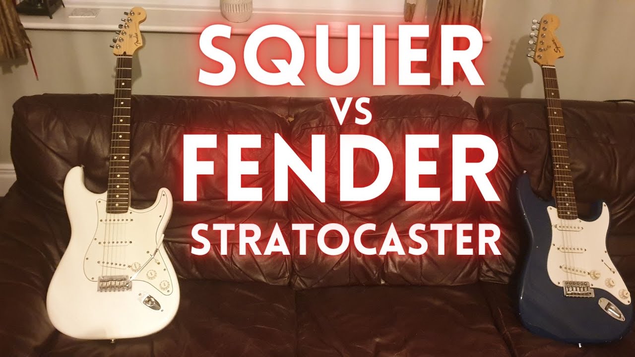 Squier vs Fender Stratocaster. - YouTube