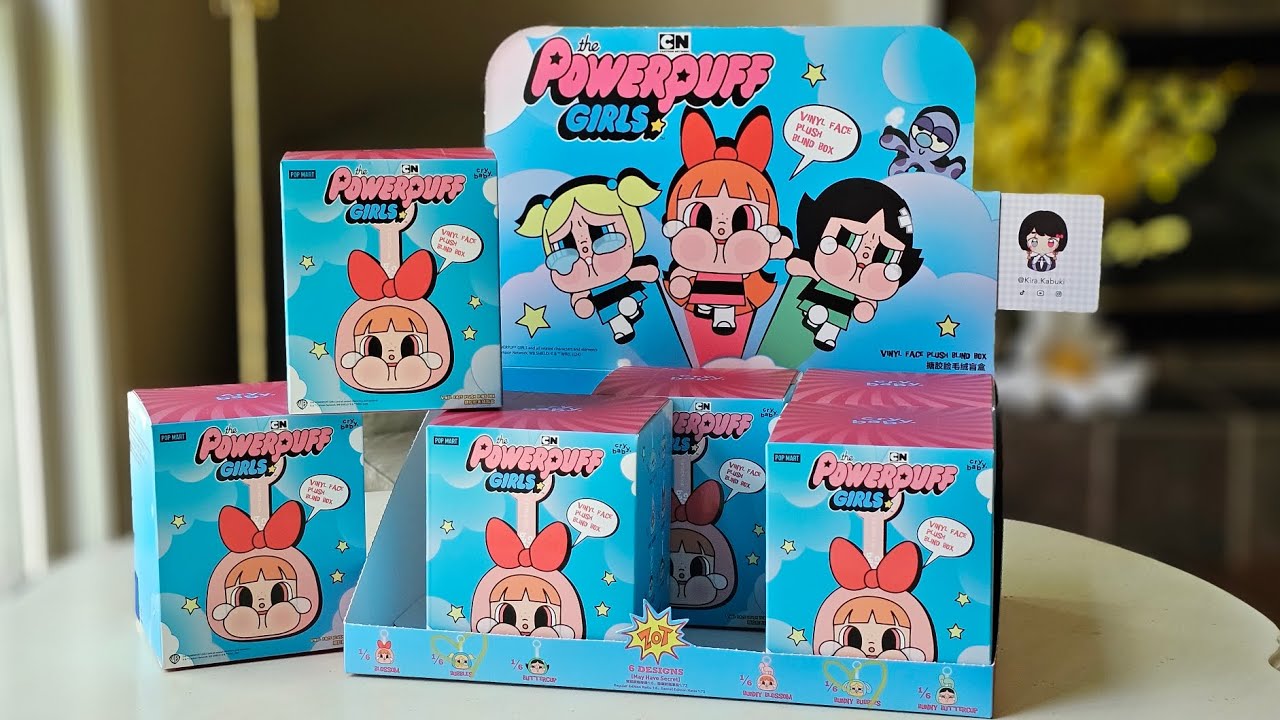 ☁️ Crybaby x Powerpuff Girls: Vinyl Face Plush blind box