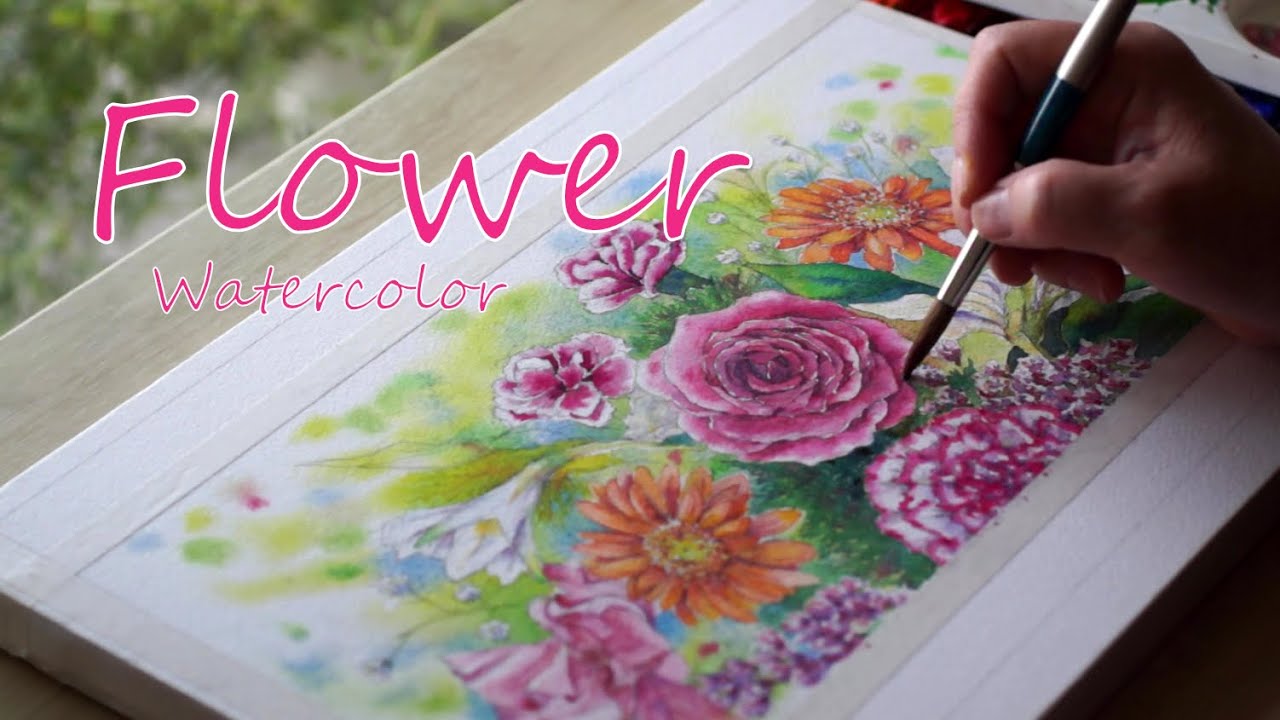 このお花の絵ができるまで見てみよう！／Let's take a look at how