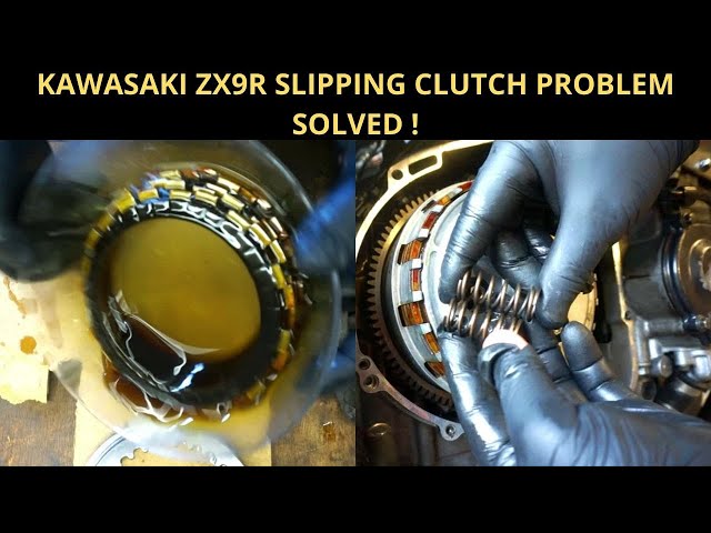 KAWASAKI ZX9R SLIPPING CLUTCH PROBLEM SOLVED ! - YouTube