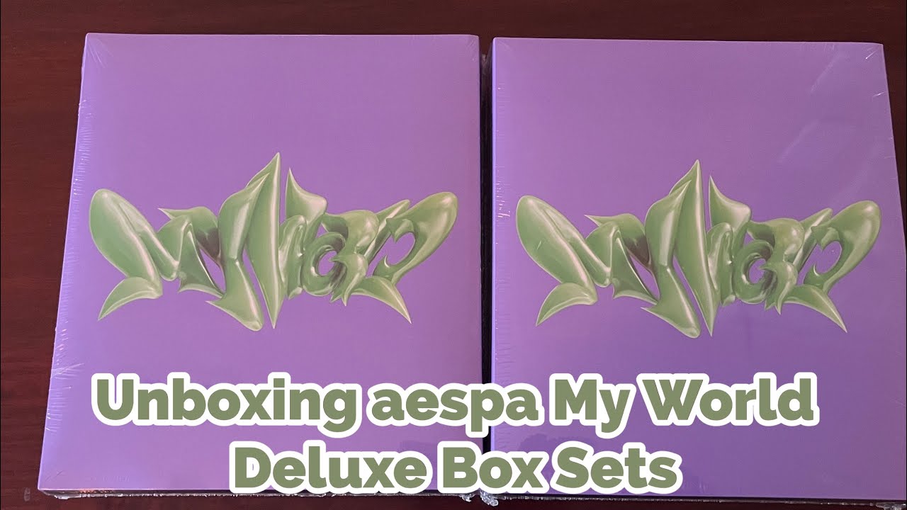 Unboxing] aespa ⟡ My World Deluxe Box Sets ♡ SM Global Shop