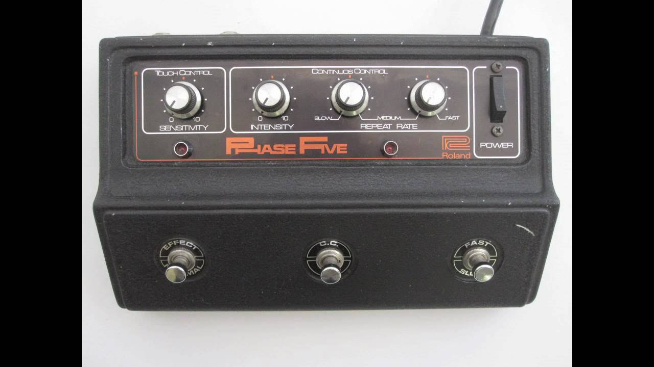 ROLAND PHASE 5 GUITAR EFFECTS PEDAL AUDIO SAMPLE - YouTube