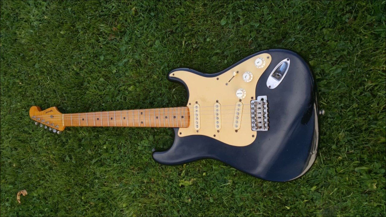 1982 Fernandes revival strat RST 80. 1954 MODEL - YouTube