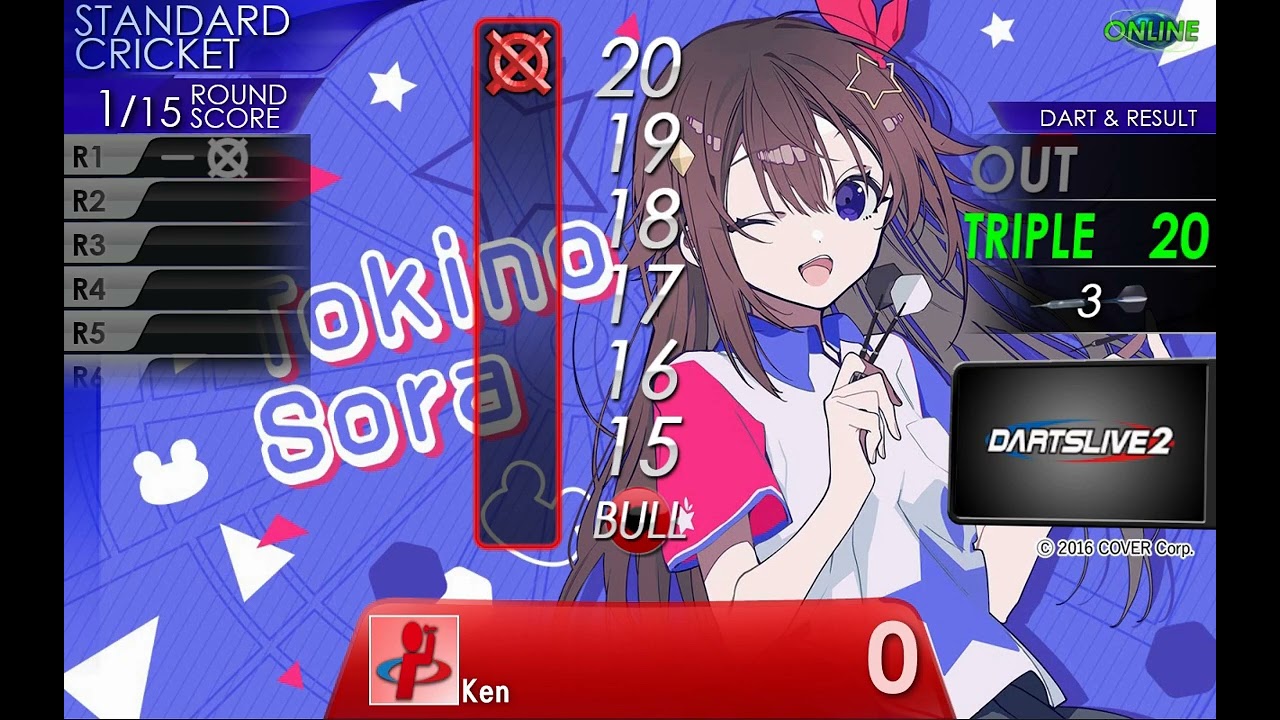 Only Japan】ホロライブ ダーツセット ときのそら Ver.（アクリル