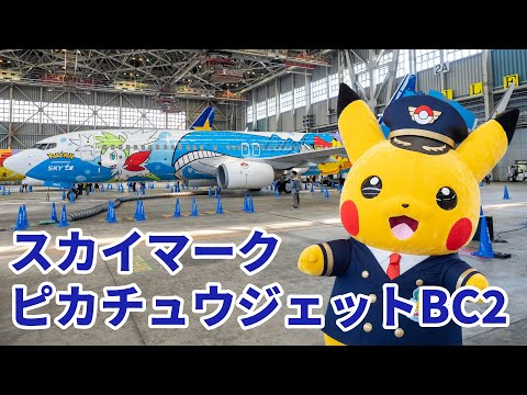 スカイマーク 特別塗装機「ピカチュウジェットBC2」運航開始！ 実際の