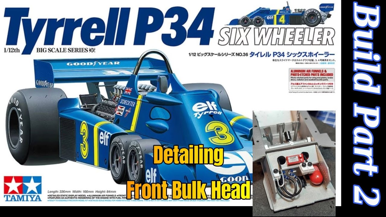 Tamiya 1/12 Scale Tyrrell P34 Six Wheeler Formula 1 Car. Part 2