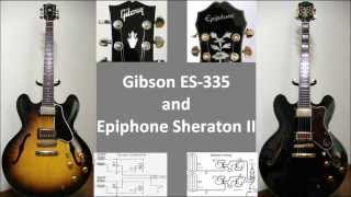 Gibson ES-335 and Epiphone Sheraton II - YouTube