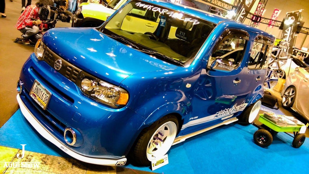 HD)NISSAN CUBE CUSTOM VIPSTYLE NAGOYA AUTO TREND 2017 - YouTube