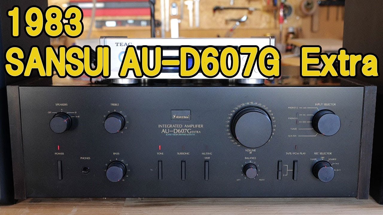 ヘッドホン推奨】1983 SANSUI AU-D607 Extra - YouTube
