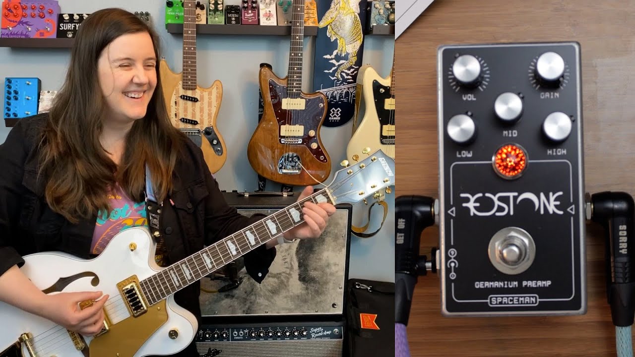 Spaceman Redstone Germanium Preamp Demo with Single Coils