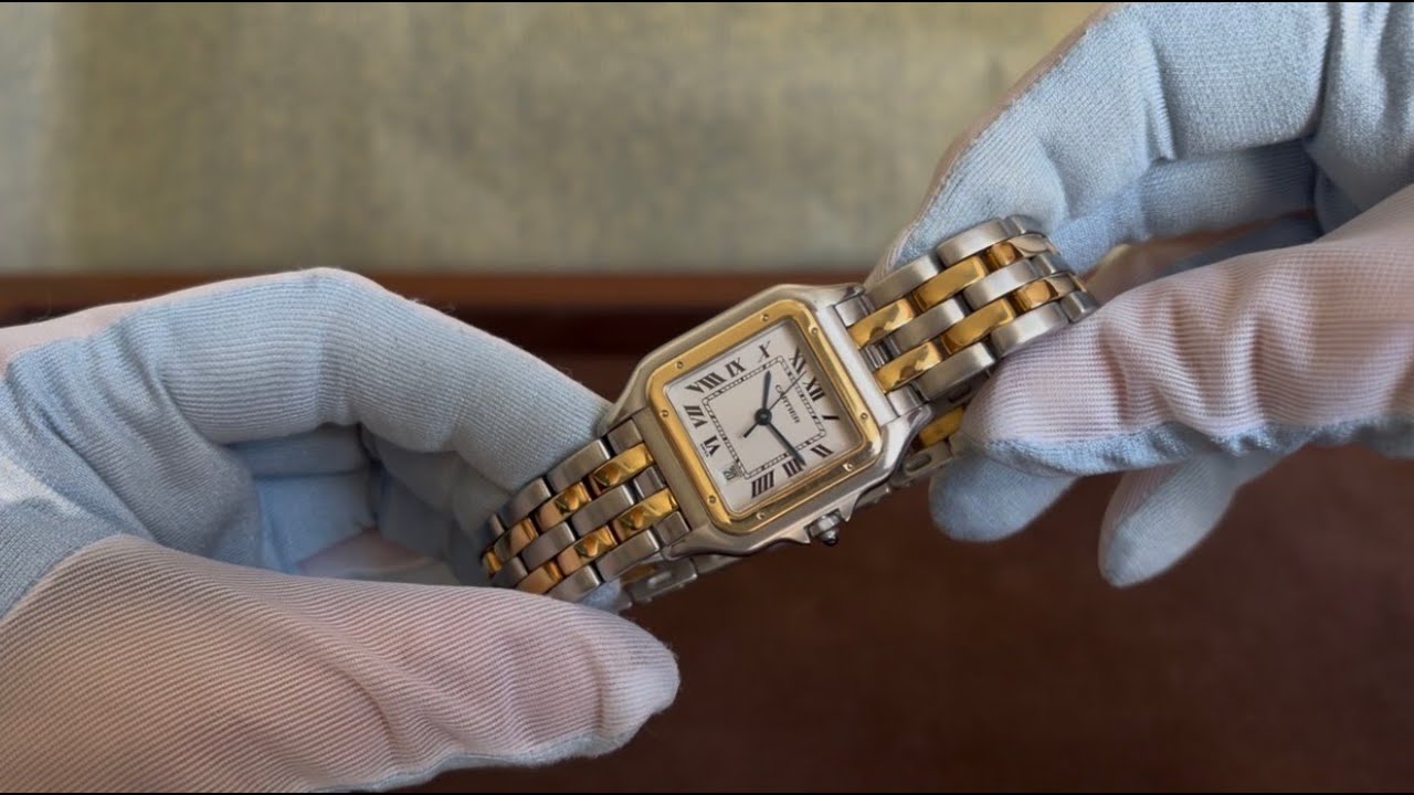 カルティエ パンテール MM 2ロウ W25028B6【USED】：Cartier20323