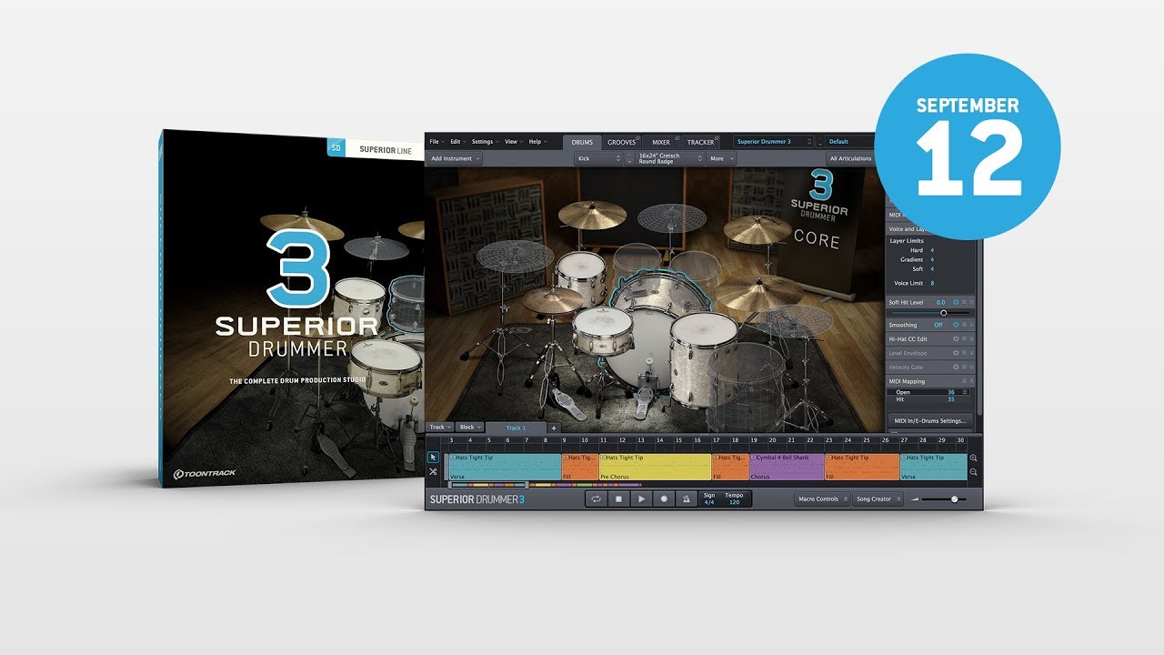 クリプトン | SUPERIOR DRUMMER 3 / BOX（音楽ソフトウェア）