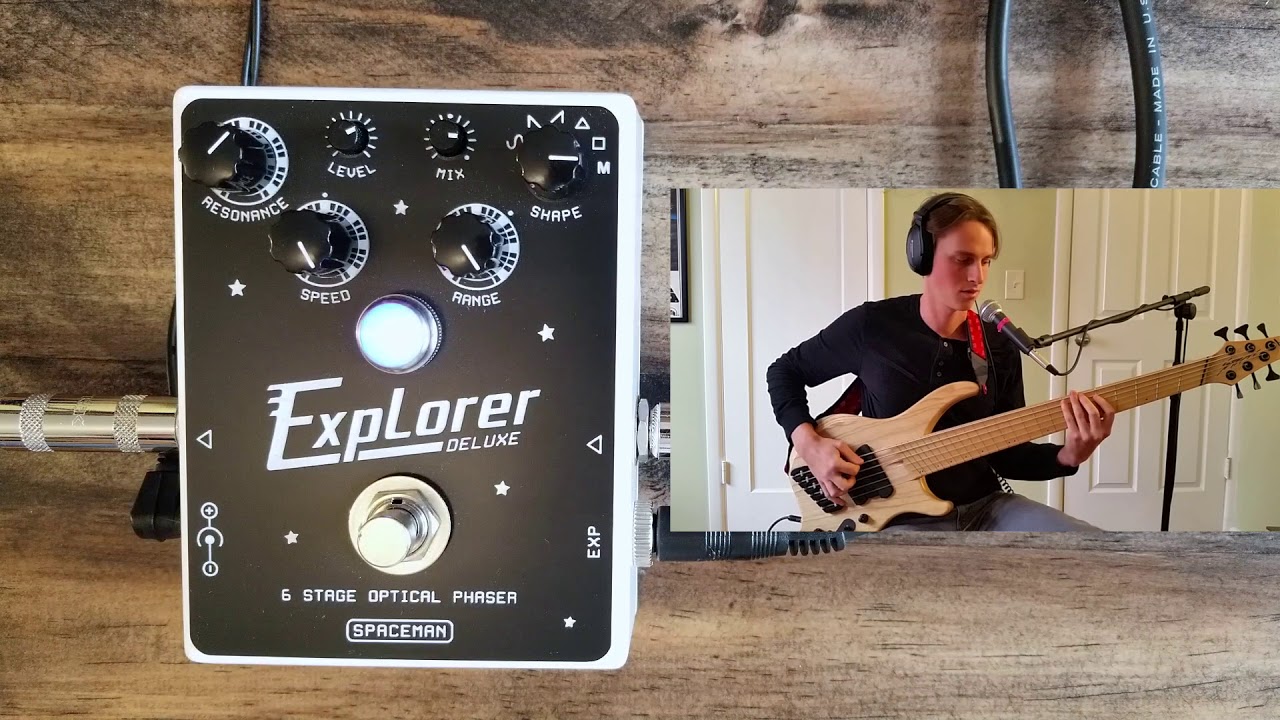 Spaceman Effects Explorer Deluxe Phaser (bass demo) - YouTube