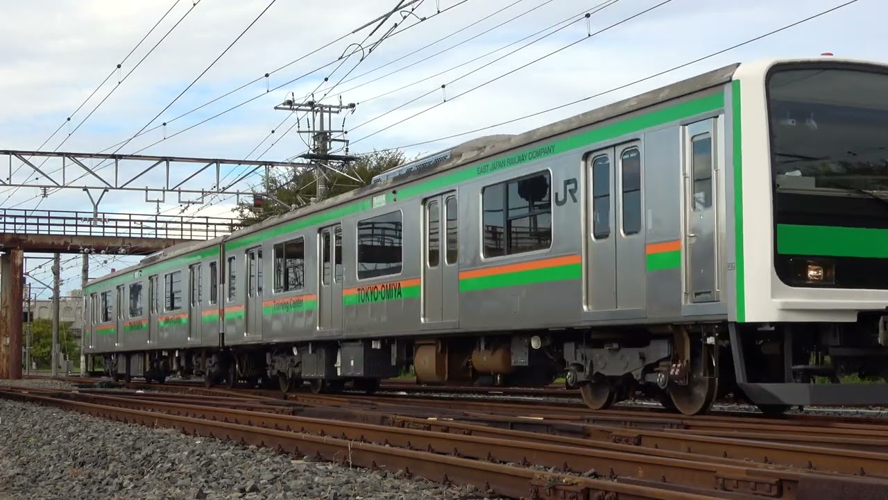 2023-10-29 東京・大宮総合訓練センター【209系訓練車走行】 - YouTube