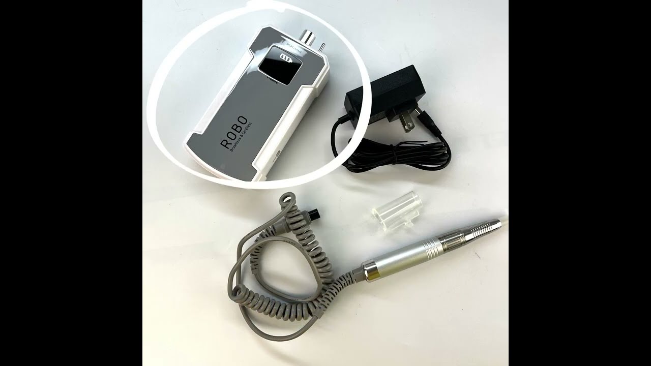 ネイルマシン ROBO ロボ 充電式 ブラシレス 液晶表示 35000rpm