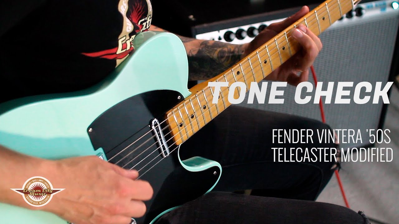 TONE CHECK: Fender Vintera 50s Telecaster Modified Guitar Demo