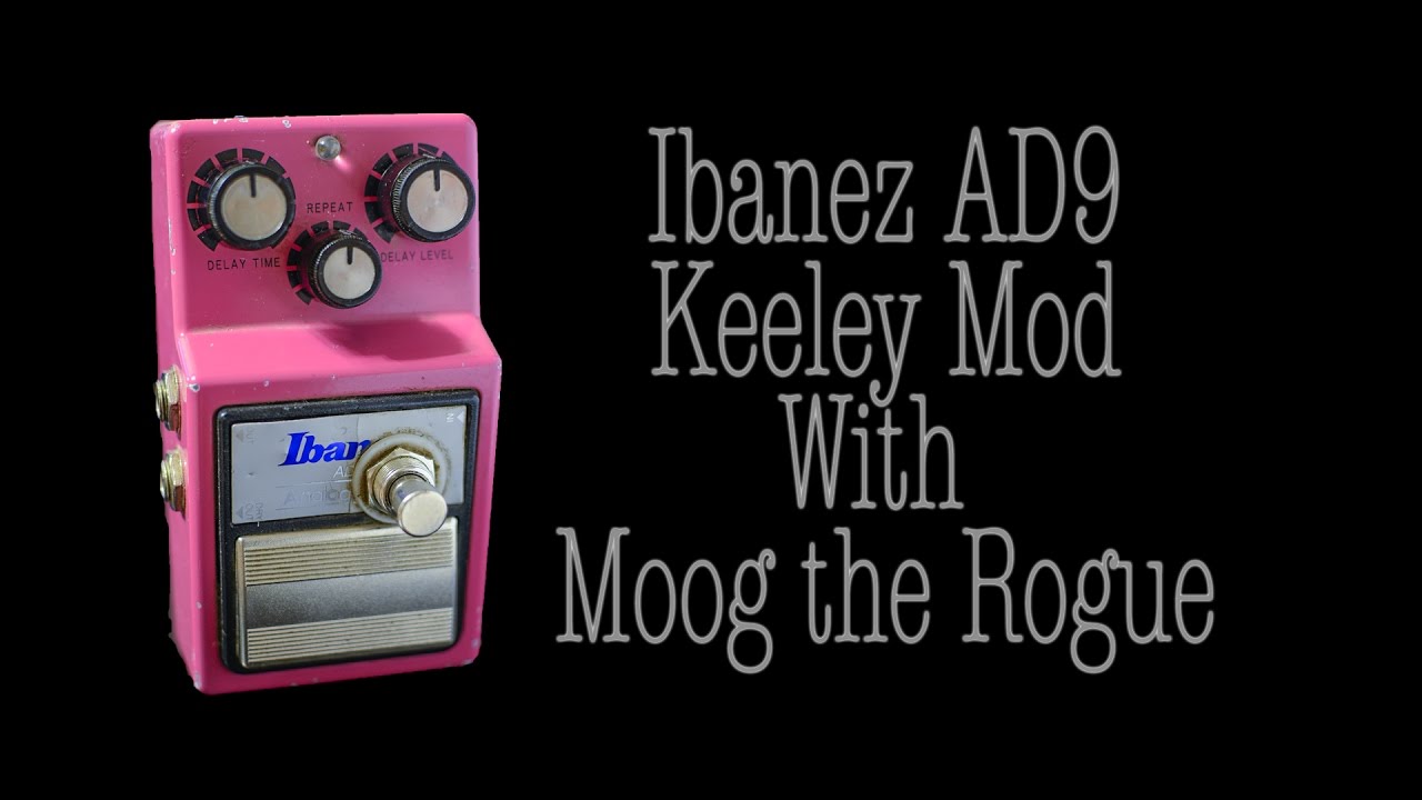 Ibanez - AD9 Analog Delay with Keeley Mod (Moog Soundscapes) - YouTube