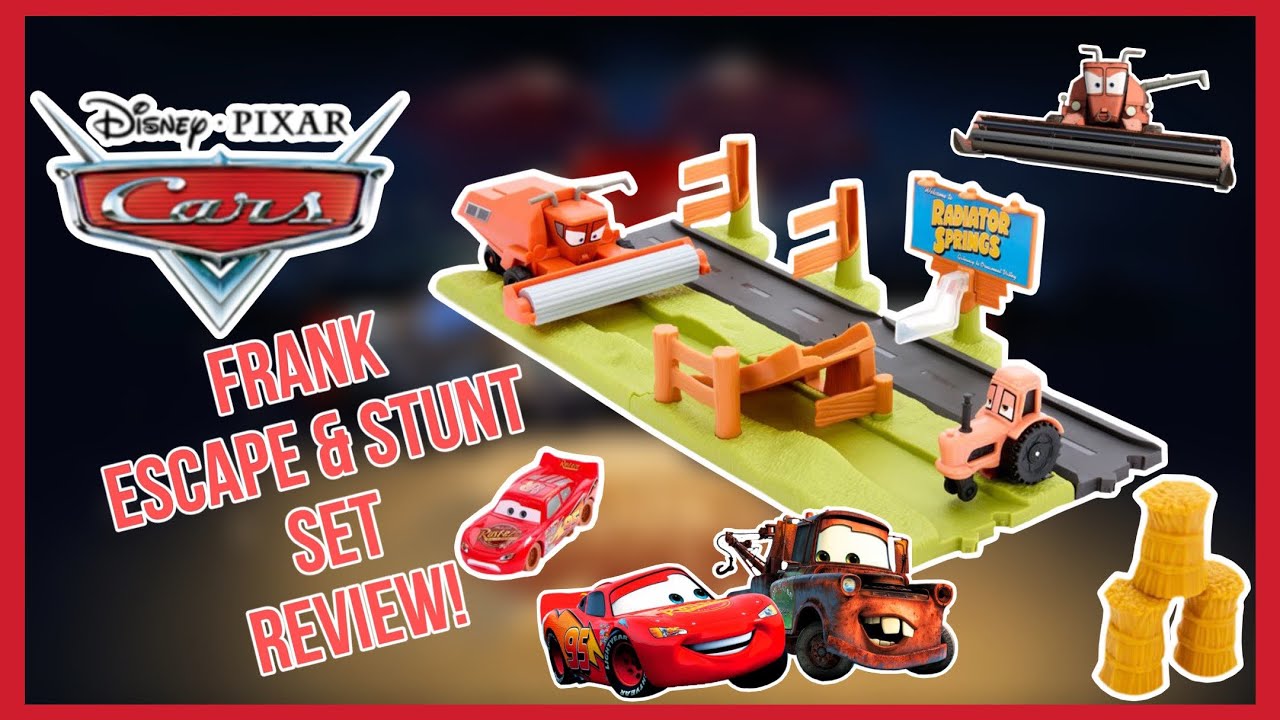 Pixar Cars Frank Escape & Stunt Race Playset Review! - YouTube