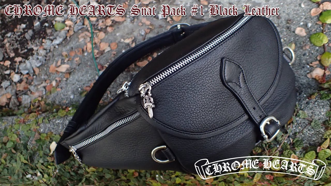CHROME HEARTS SNAT PACK #1 Black Leather - YouTube