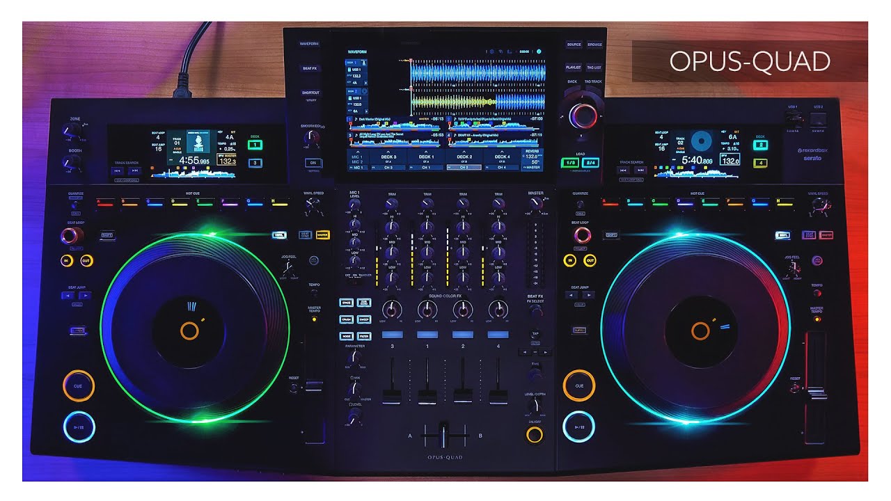 OPUS-QUAD: Pioneer DJ's 4-channel all-in-one DJ system - YouTube