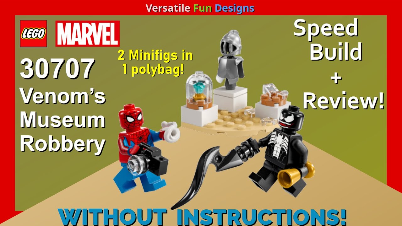 🕸️ NEW 2025 LEGO Marvel Venom's Museum Robbery 30707 polybag