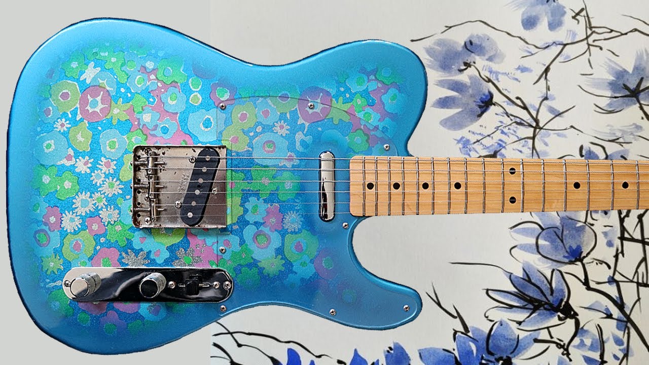 Blue Flower Telecaster FENDER JAPAN FSR 2014 - YouTube