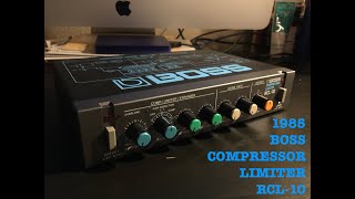 Boss Compressor Limiter RCL-10 (Micro Rack series) demo ボス