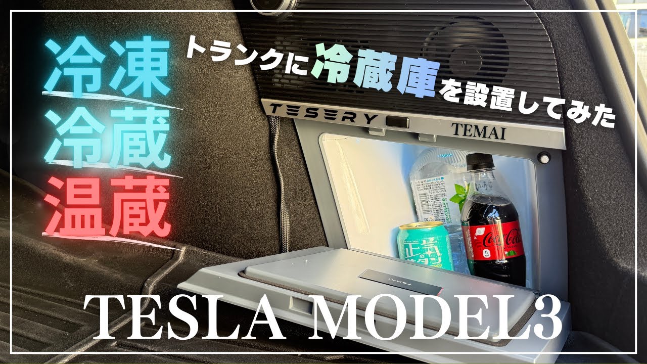DIY installation review of a TEMAI refrigerator in a Tesla Model 3