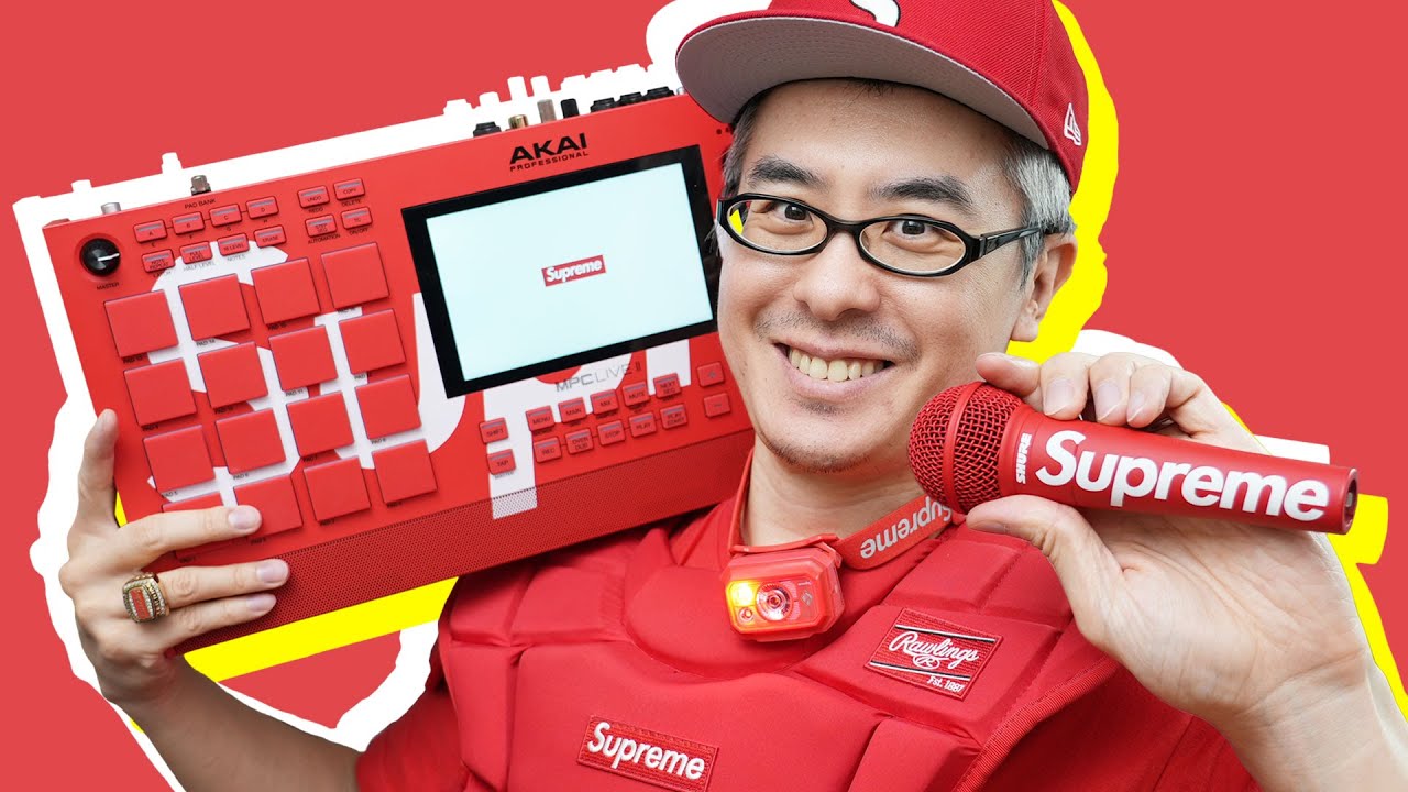 赤すぎワロタwww】AKAI MPC LIVE II のシュプリームモデルが