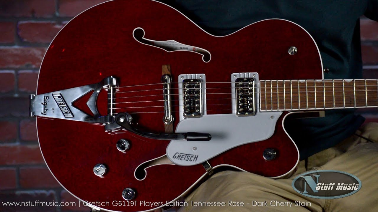 Gretsch G6119T Players Edition Tennessee Rose - Dark Cherry Stain
