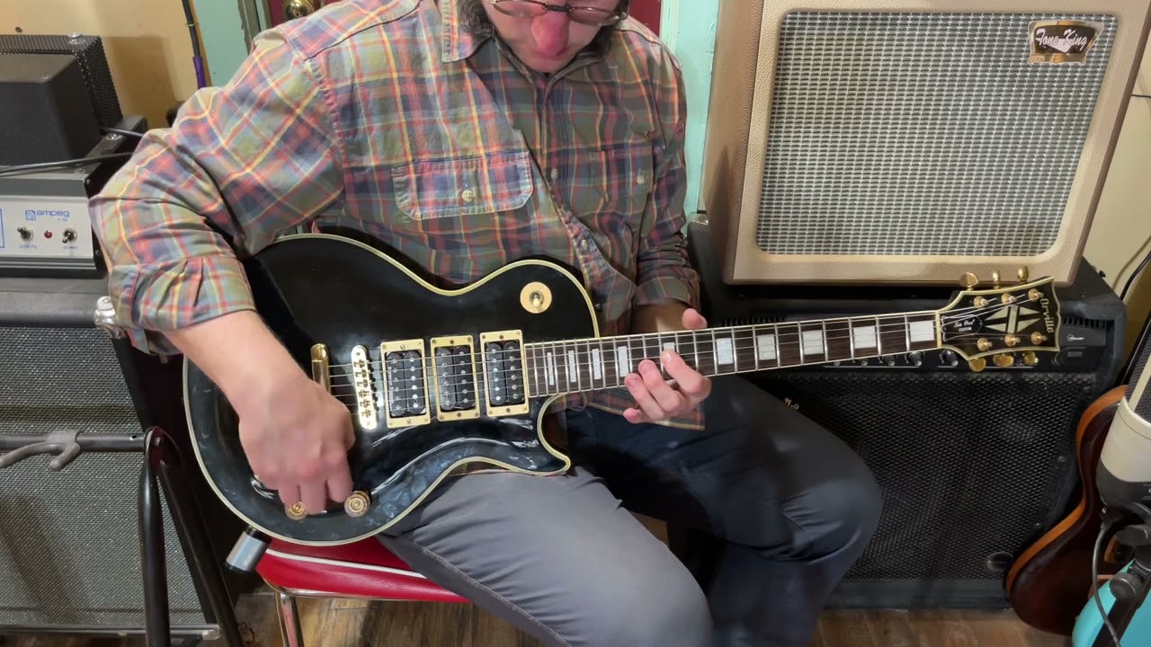 1990 Orville (by Gibson) Les Paul Custom 3-pickup electric guitar