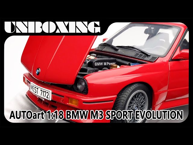 BMW M3 SPORT EVOLUTION / 1:18 AUTOart / AMR UNBOXING - YouTube