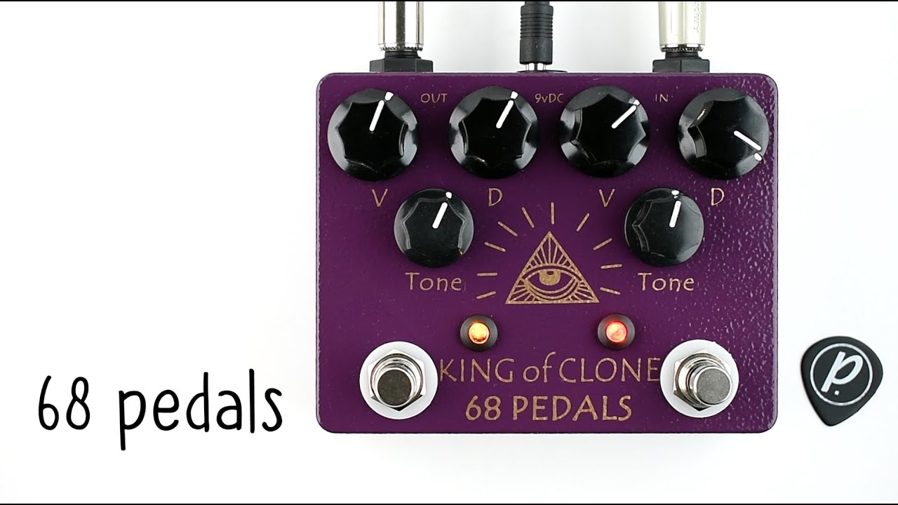 68 Pedals King of Clone Boost Overdrive Distortion - YouTube