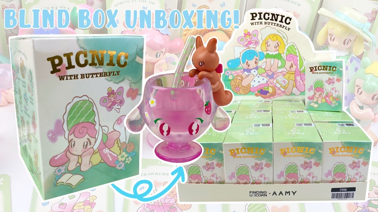 Let's Open 12 AAMY Picnic with Butterfly Blind Boxes! FINDING