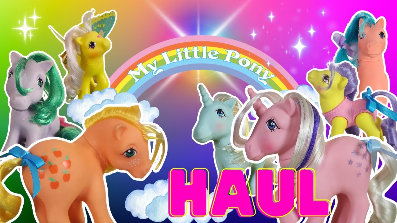 VINTAGE G1 My Little Pony HAUL! 🌈 Flat Foot Ponies, a Sea Pony