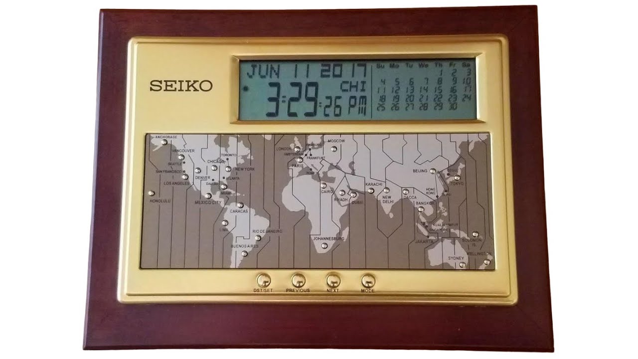 For CEOs Only: 1999 Seiko executive world time clock/calendar